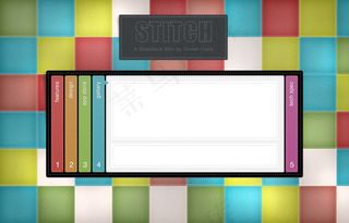 彩色模块界面PSD素材