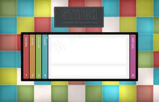 彩色模块界面PSD素材