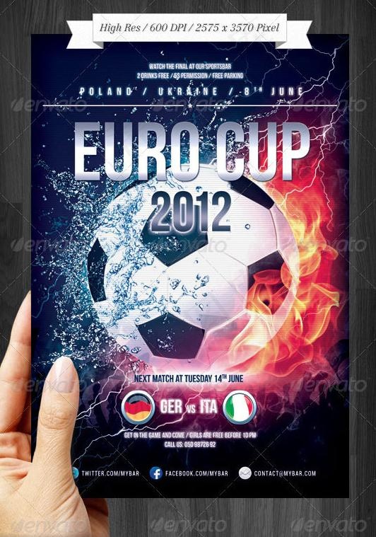 2012欧洲杯 足球赛广告图片