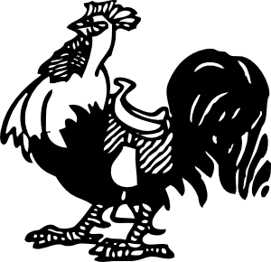 有鞍剪贴画公鸡