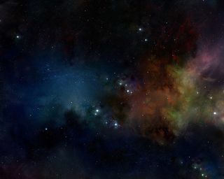 五彩星空美幻背景大图