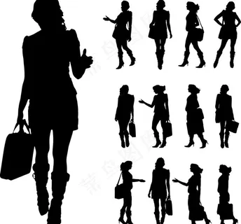人物剪影图片