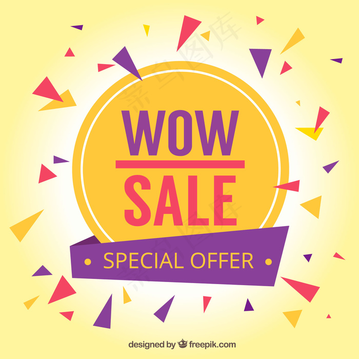 黄色背景矢量图