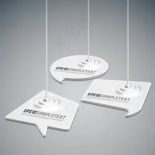 矢量油漆滴言语泡泡