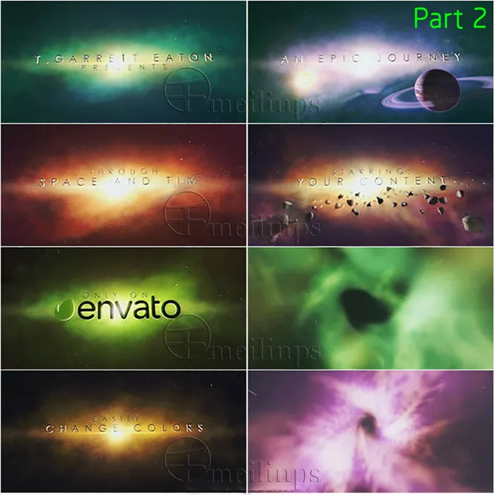 时空隧道电影字幕标题展示AE模板2