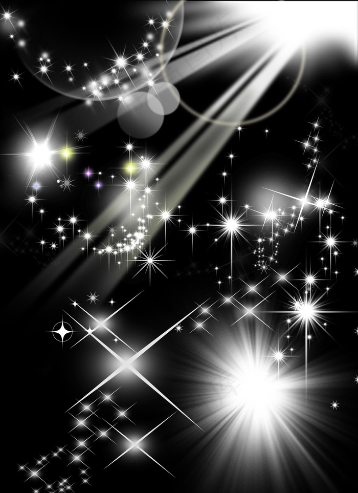 星光PS素材星光射线闪光素材星星