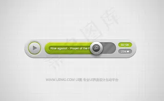 网页迷你播放器PSD设计素材