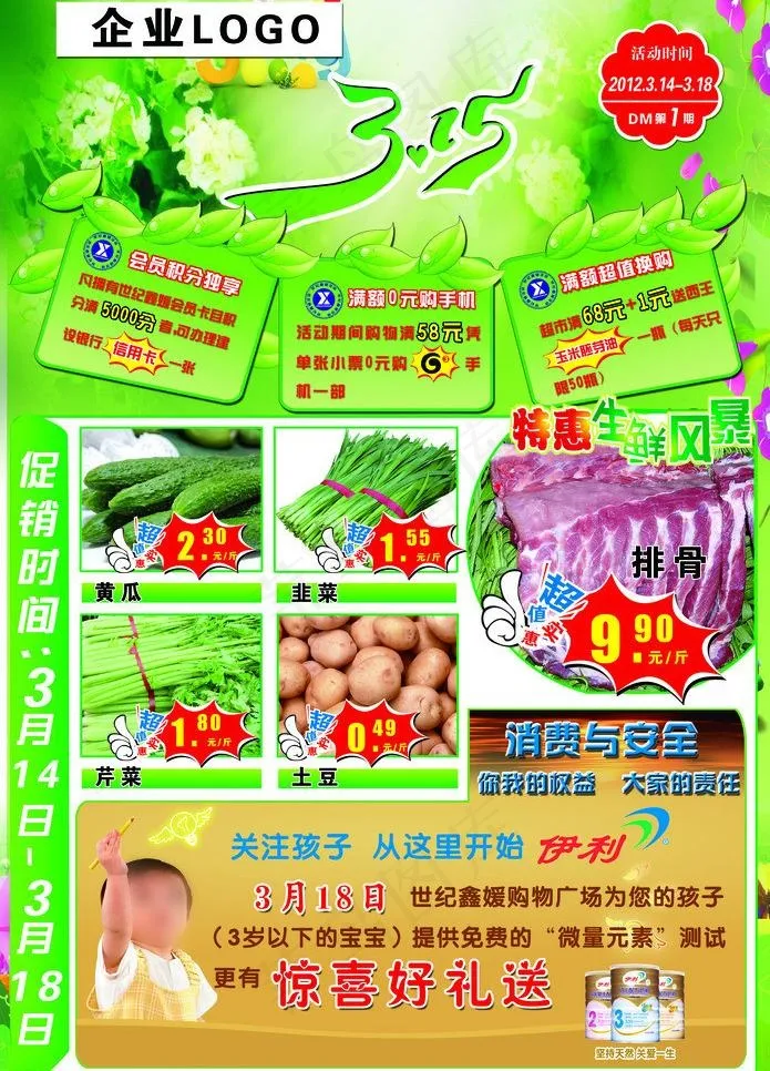 315dm促销刊封面图片(3366X4961(DPI:300))psd模版下载