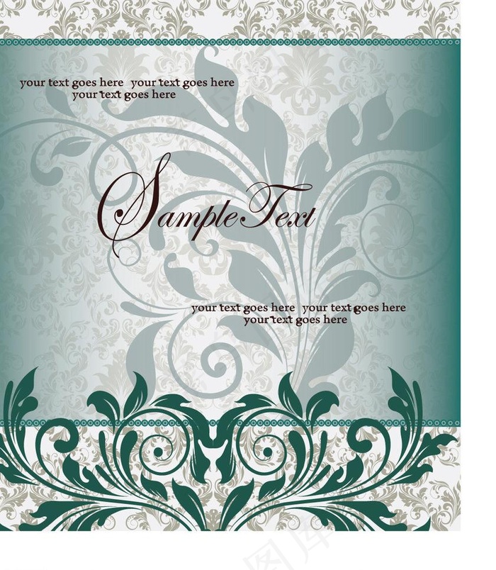 时尚花纹花卉图片