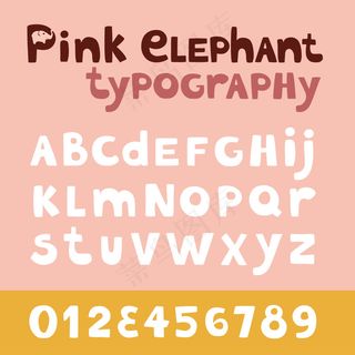 卡通字母设计 数字设计 动物字母设...