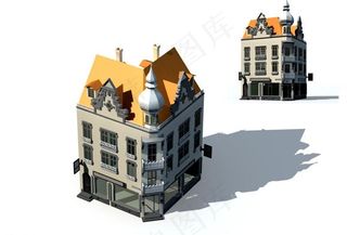 欧式建筑max map图片