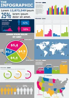 图形数据报告01-矢量素材