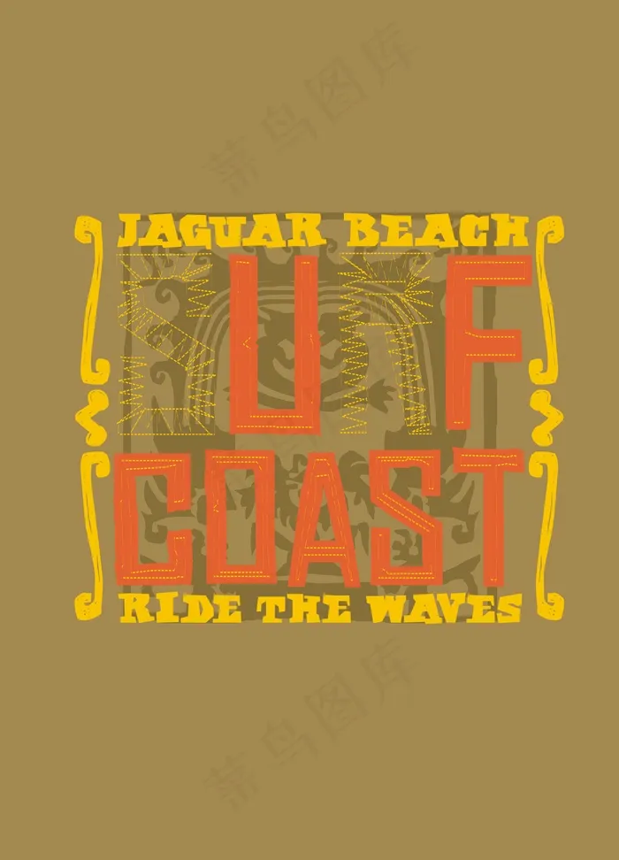 T恤图案设计欧美插画