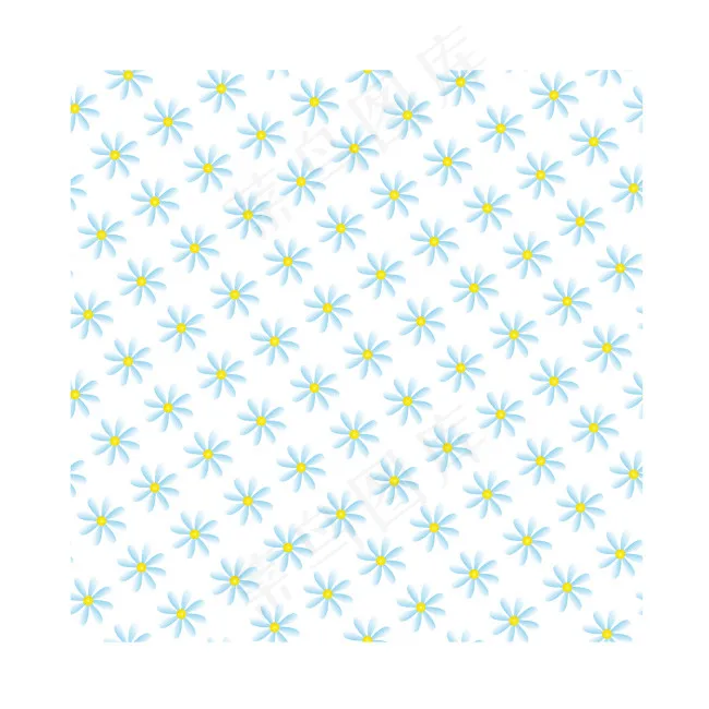 蓝色小花排列背景