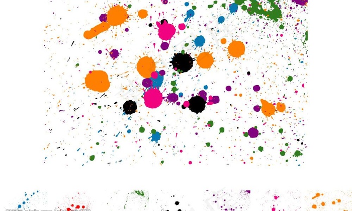 漂亮的墨水滴图图片