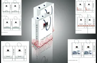 传媒公司手提袋 (展开图)图片