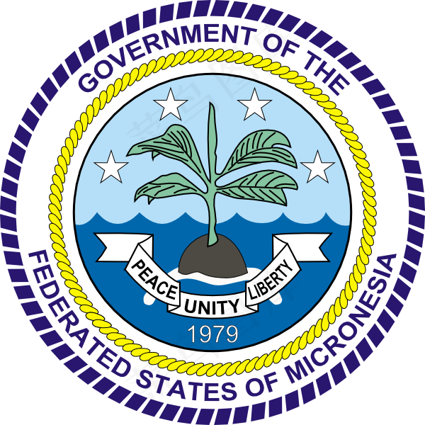 对密克罗尼西亚联合州剪贴画纹章