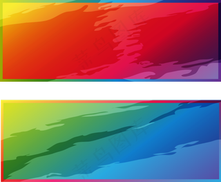 彩色水彩泼墨喷溅墨迹海报展板宣单名...