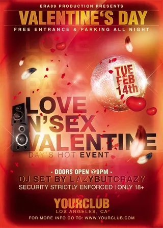 绚烂时尚疯狂派对PSD分层模