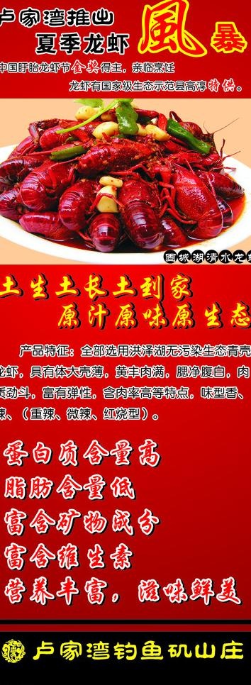 夏季龙虾图片cdr矢量模版下载