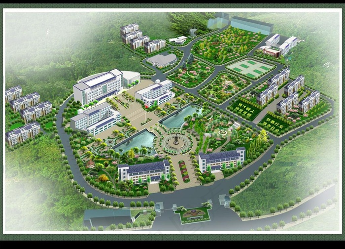 某学院校区绿化图片