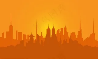 橙色背景矢量图素材