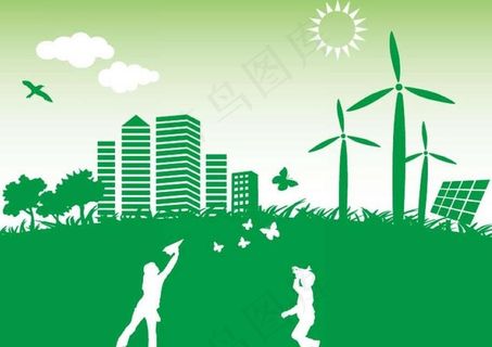 草原环保背景图片