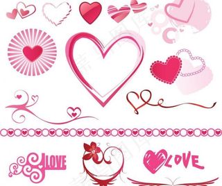 情人节矢量素材图片