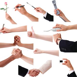 商务人物各种手势