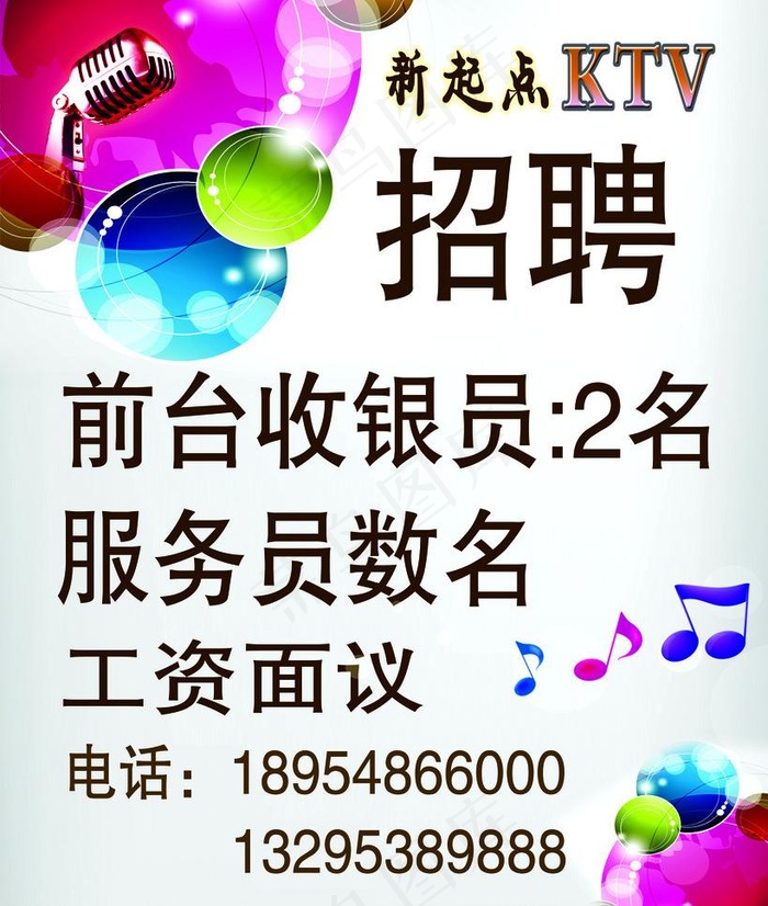 ktv招聘图片psd模版下载