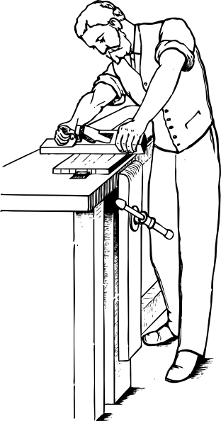 约翰尼平坦剪贴画的自动测试