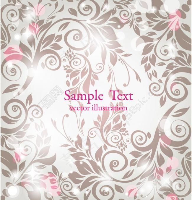 星光古典花纹底纹图片