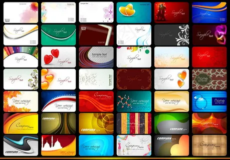 潮流名片卡片矢量素材