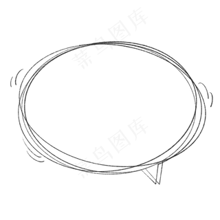 简约手绘黑白线条对话框简约手绘黑白线条对话框