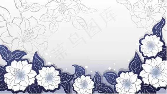 清雅牡丹花背景ppt模板 清雅牡丹花背景ppt模板