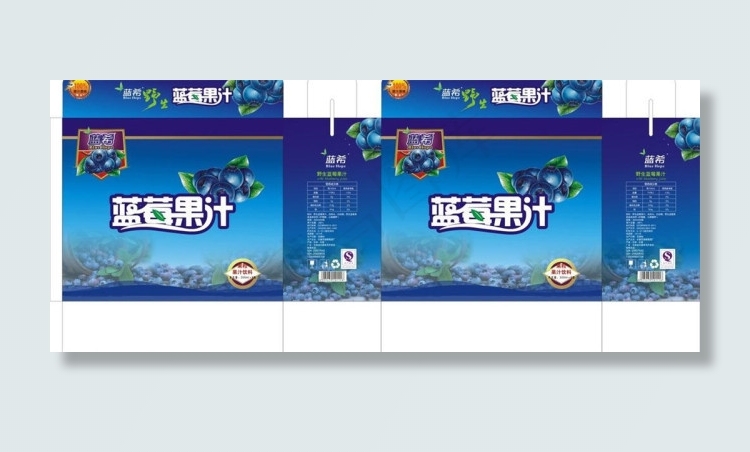 蓝莓果汁包装图片模板下载包装模板下...
