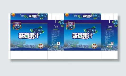 蓝莓果汁包装图片模板下载包装模板下...