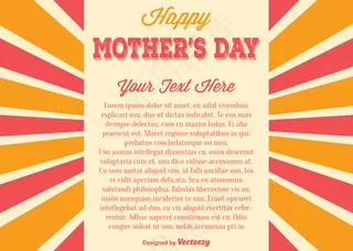 母亲节# X27插图；