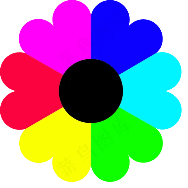 7种颜色的花