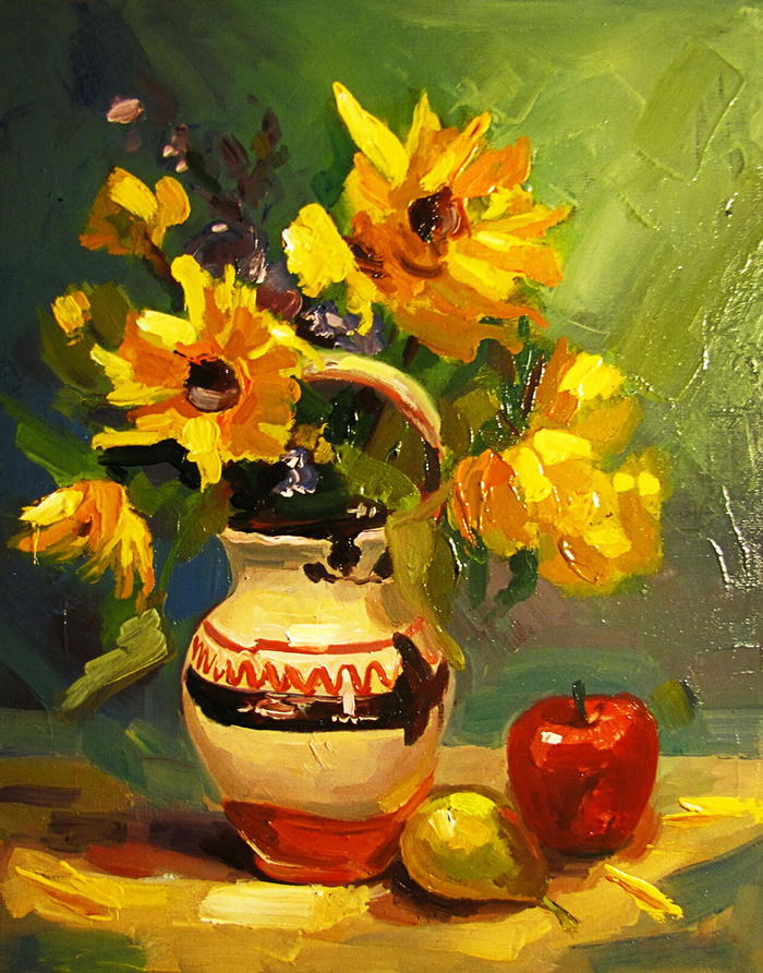 花卉静物油画