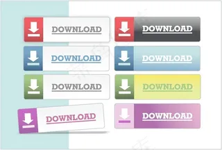 矢量下载按钮