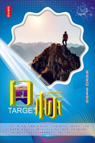 目标文化海报