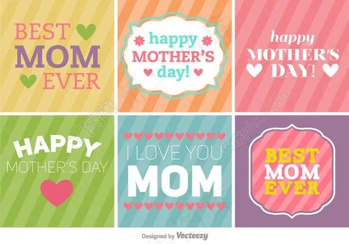 快乐的母亲节# X27；横幅/背景ai矢量模版下载