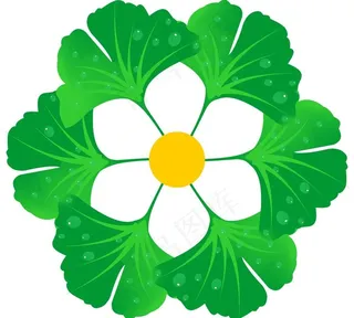 创意银杏叶花图片