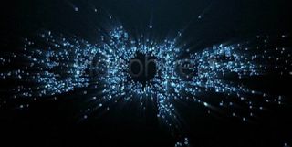 字母粒子组成LOGO演绎AE素材