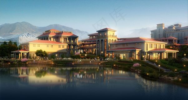 别墅区小区规划效果图片