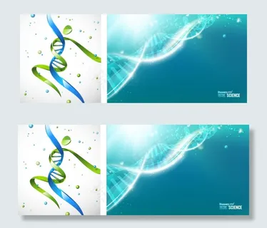 两款DNA创意矢量素材 两款DNA创意矢量素材