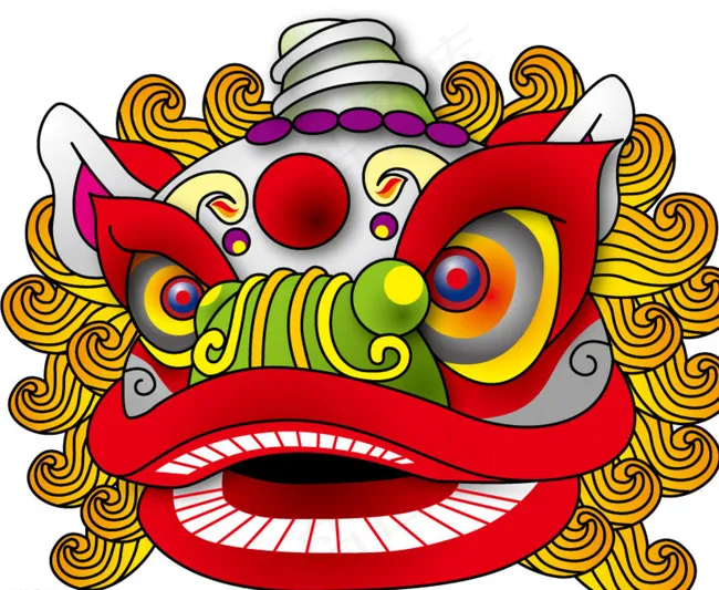 狮头图片ai矢量模版下载