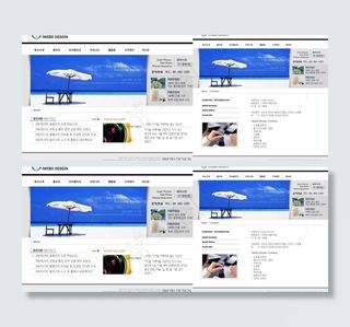 外国科技商业网页模版图片