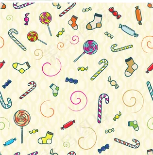 清新糖果花纹底边 清新糖果花纹底边